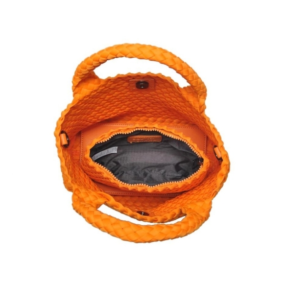 #479 SALE 🛑78 FINAL PRICE! FABULOUS BOHO TRENDY Small Woven Neoprene Crossbody - Picture 4 of 14